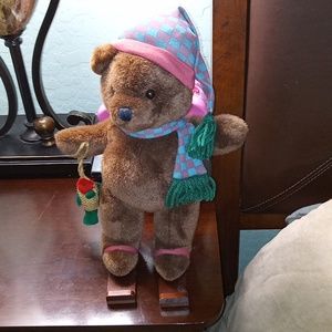 Teddy Bear on skis lil juniper